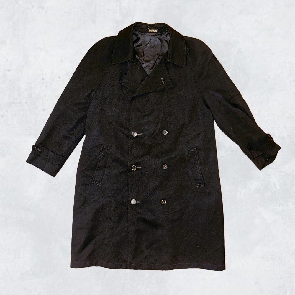 COURREGES Homme 53141  Vintage 100% pure wool long trench coat size L